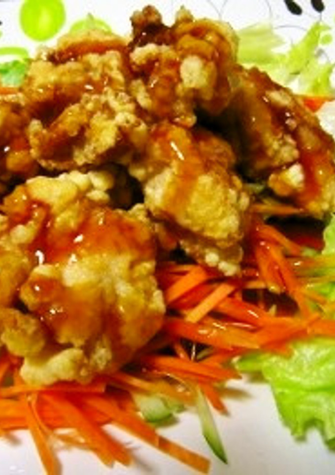 酢豚の素で簡単！鶏唐揚げの甘酢がけ-レシピのメイン写真