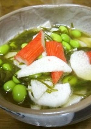 　長いもと枝豆のさっぱり味サラダ♪-レシピのメイン写真