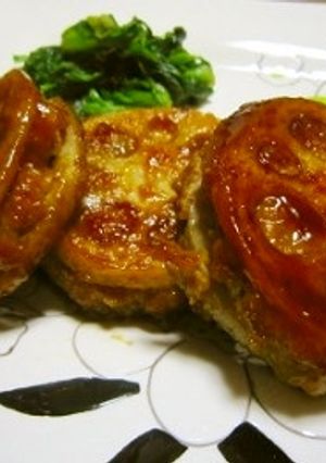 和風ハンバーグのれん根サンド焼き-レシピのメイン写真