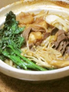 お家で簡単！すき焼き風鍋焼きうどん-レシピのメイン写真