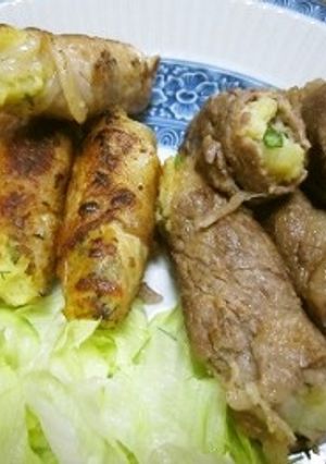 ハーブ入りマッシュポテトの肉巻き焼き♪　-レシピのメイン写真