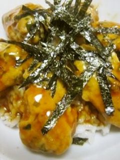 簡単でヘルシーな♪鶏つくね丼♪-レシピのメイン写真