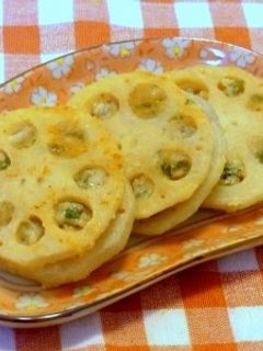 レンコンの挟み焼き-レシピのメイン写真