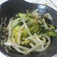 簡単☆胡瓜ともやしのめんつゆ胡麻和え