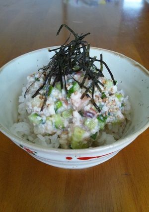 薬味たっぷり☆ひんやりさっぱり豆腐丼-レシピのメイン写真