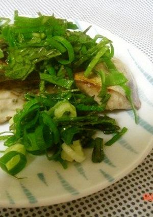 さばの塩焼き　薬味のっけもり-レシピのメイン写真