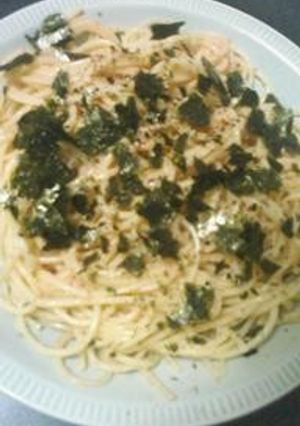 簡単我が家の明太子ばスパゲティ(笑)-レシピのメイン写真