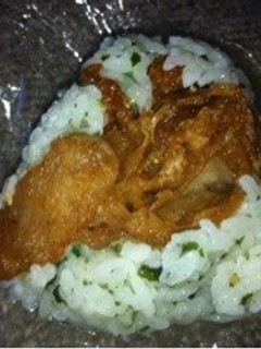 豚唐青菜おにぎり-レシピのメイン写真