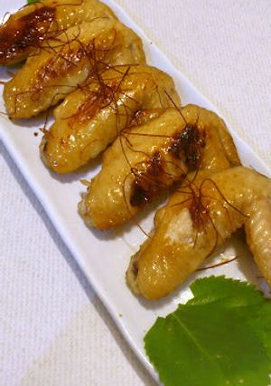 ☆黒酢でさっぱり☆ヘルシー手羽先焼き-レシピのメイン写真