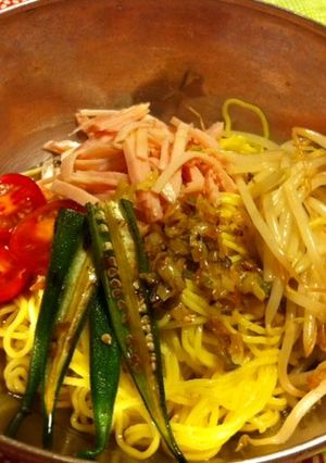 和風冷やしラーメン（焦がしネギ風味）-レシピのメイン写真