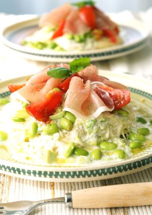 枝豆の冷製クリームパスタ-レシピのメイン写真