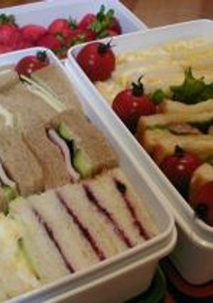ピクニック☆サンドイッチ弁当♪-レシピのメイン写真