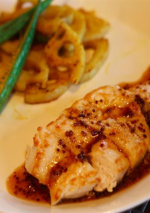 鶏胸肉のソテー　ハニーマスタード-レシピのメイン写真