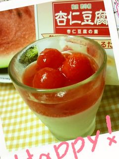 季節限定*杏仁豆腐すいかゼリー2012-レシピのメイン写真