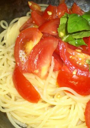 トマトの冷製パスタ-レシピのメイン写真