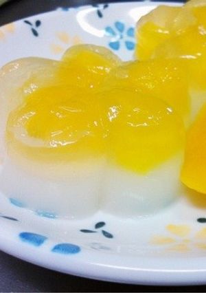 ジュースとカルピスの二層ゼリー♪-レシピのメイン写真
