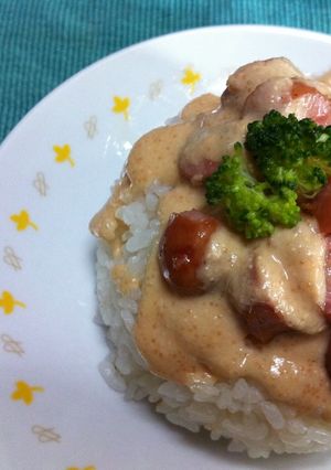 明太子ソースが決め手の洋風丼-レシピのメイン写真