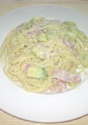 アボカドとベーコンのクリームパスタ♪-レシピのメイン写真