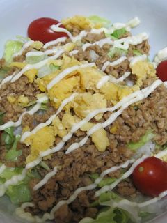 鶏のさっぱり煮→→→さっぱり♪鶏そぼろ丼-レシピのメイン写真
