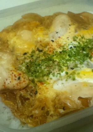 お弁当用にしっかり味付け！俺流の親子丼-レシピのメイン写真