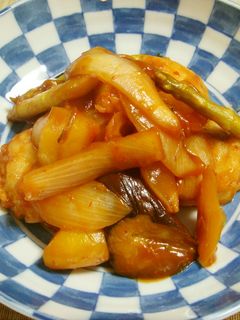 鱈と夏野菜のピリ辛ケチャップ炒め-レシピのメイン写真