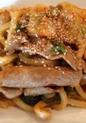 大好き☆豚キムチ焼うどん-レシピのメイン写真