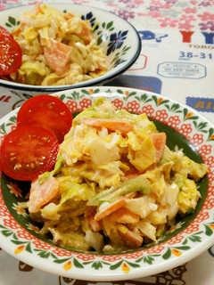 *キャベツとたまごの カレーマヨサラダ*-レシピのメイン写真