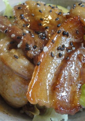 豚バラカルビ丼-レシピのメイン写真