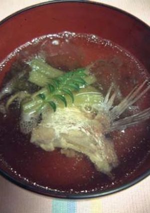 鯛と蕗のお吸い物-レシピのメイン写真