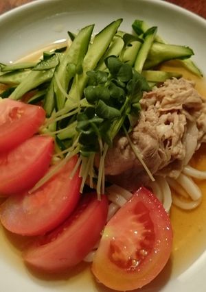 にんにくダレde冷しゃぶサラダ素麺-レシピのメイン写真