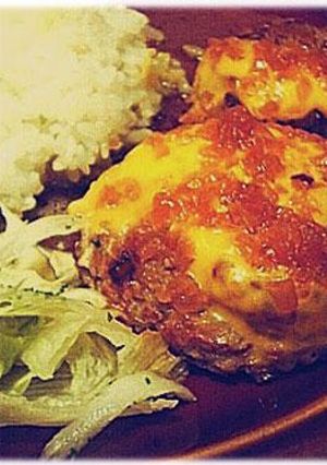 やみつきハンバーグ&ソース-レシピのメイン写真