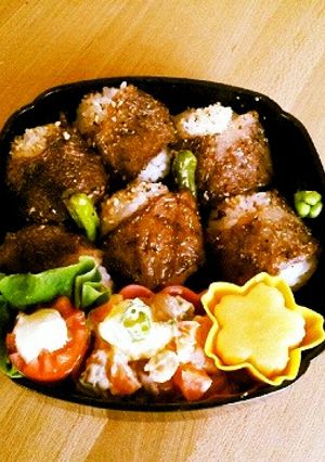 ゴマ唐辛子の焼き肉弁当♪ほんのり味噌風味-レシピのメイン写真