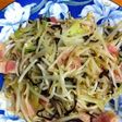 潮吹き昆布で野菜炒め