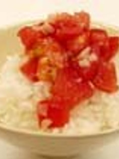超簡単!さっぱりトマト丼-レシピのメイン写真