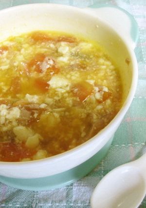 離乳食☆１０ヶ月の息子に♪トマトスープ☆-レシピのメイン写真