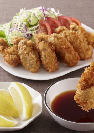 手作り生ぽんずでいただくかきフライ-レシピのメイン写真
