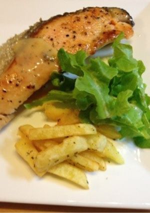 サーモンのレモンバターソース♬-レシピのメイン写真