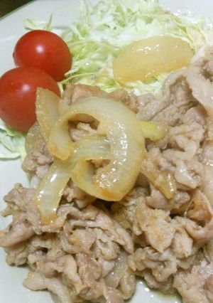 豚こま肉で生姜焼き-レシピのメイン写真
