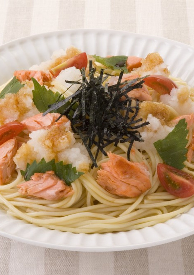 鮭の和風おろしパスタ-レシピのメイン写真