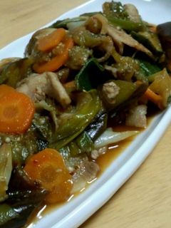 茄子と豚肉のピリ辛炒め煮-レシピのメイン写真