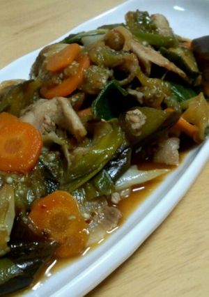 茄子と豚肉のピリ辛炒め煮-レシピのメイン写真