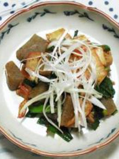 キムチとこんにゃくの炒め物-レシピのメイン写真
