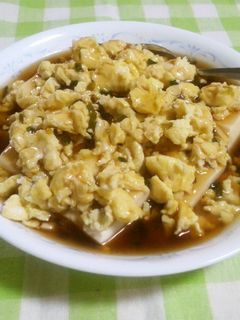 麺つゆで☆簡単あんかけ豆腐-レシピのメイン写真