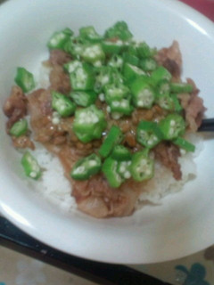 ☆豚肉とオクラdeスタミナ丼☆-レシピのメイン写真