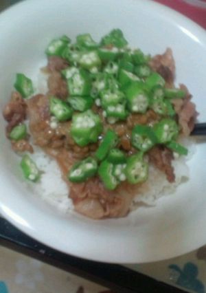 ☆豚肉とオクラdeスタミナ丼☆-レシピのメイン写真