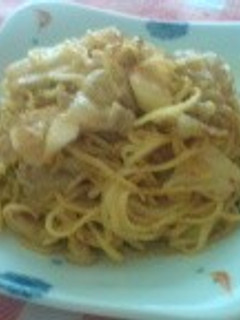 材料3つと麺だけ。豚キムチ焼きそば-レシピのメイン写真