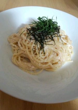 明太子豆乳スパゲティ-レシピのメイン写真