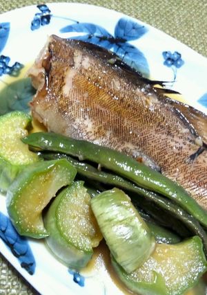 あいなめの煮付け♬とろ~り野菜添え-レシピのメイン写真