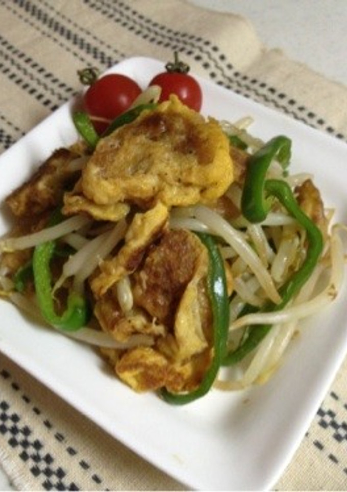 ぼんち揚げとモヤシの炒め物-レシピのメイン写真