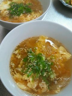♡ふわふわ卵のキムチスープ♡-レシピのメイン写真